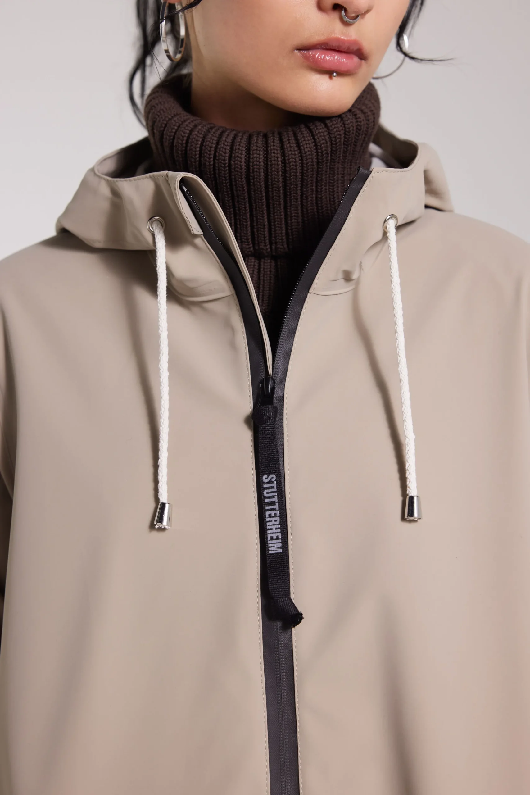 Mosebacke Lightweight Matte Zip Raincoat^STUTTERHEIM Flash Sale